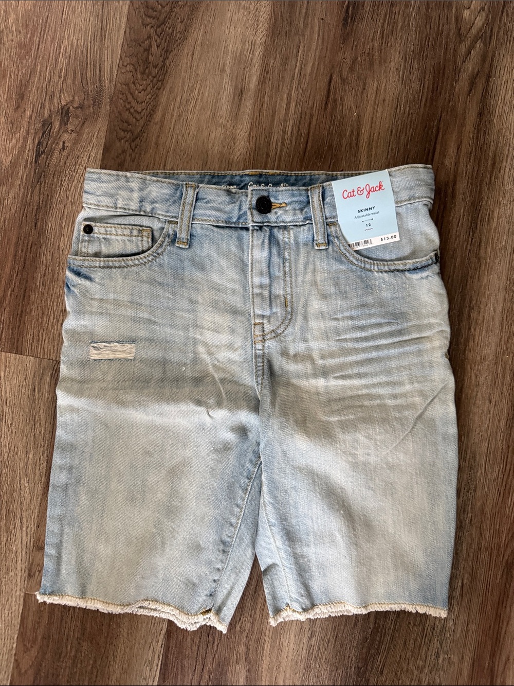 Cat & Jack Light Blue Men’s Slim Denim Shorts
